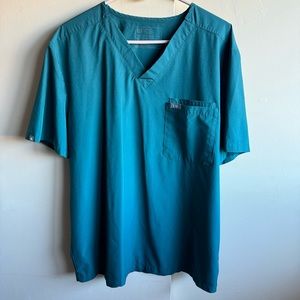 Figs Men's Double Pocket Scrub Top